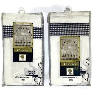 Lorraine Home Fashions Window Valance Set of 2 Cheers Design #337 60" x 12"